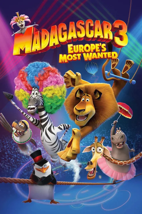 Madagaskar 3: Avrupa'nın En Çok Arananları İndir posteri